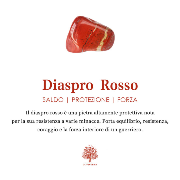 Olivenorma Red Jasper con piramide di orgone del Buddha 
