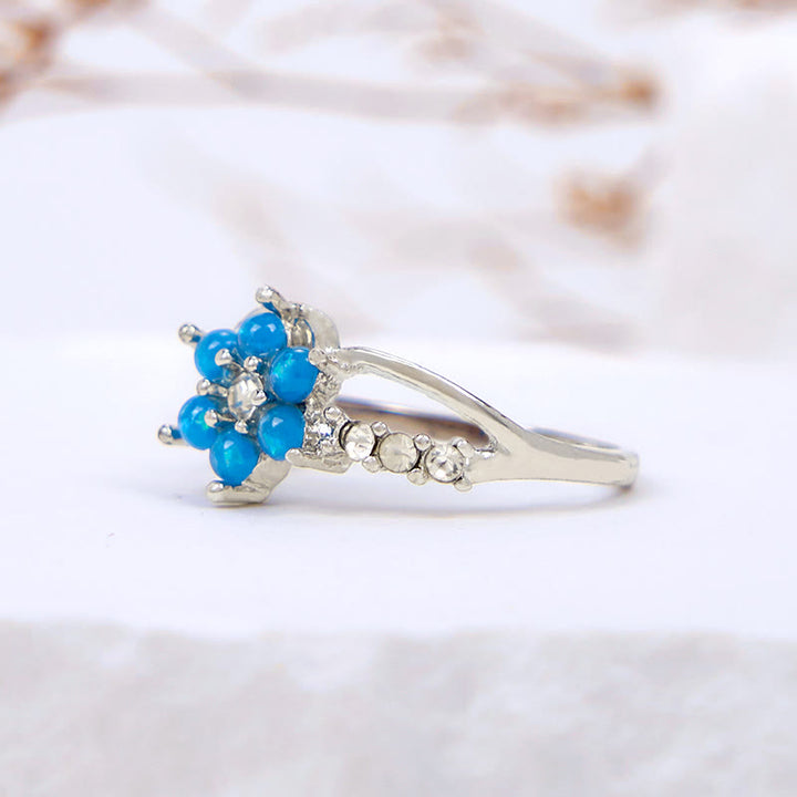 Anello Olivenorma Opal Flower Wave