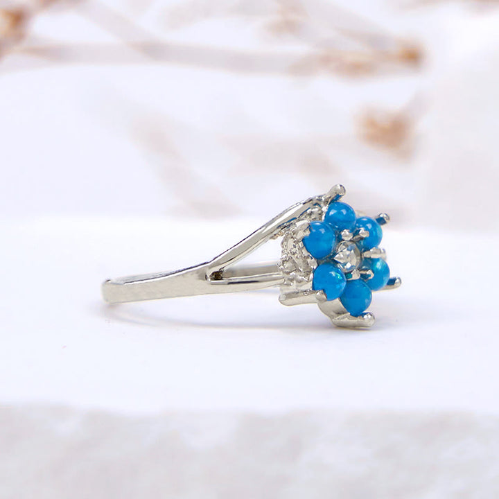 Anello Olivenorma Opal Flower Wave