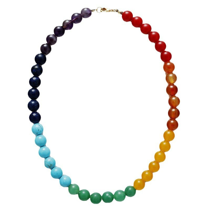 Collana di perle dei chakra Olivenorma da 8 mm