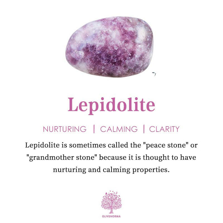 Olivenorma "Love Magic" Piramide di Orgone di Quarzo Fragola Lepidolite