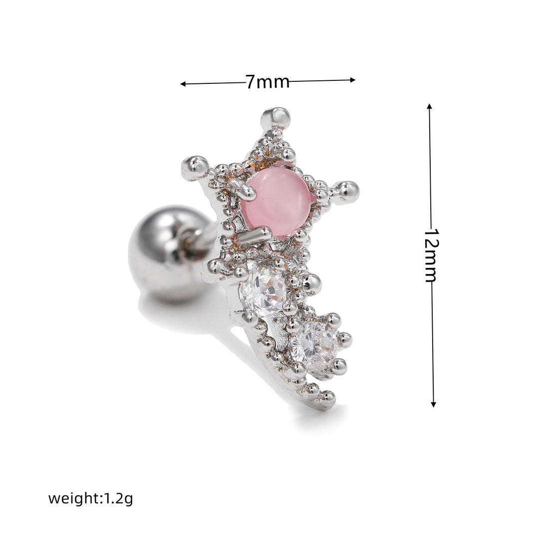 Orecchini a bottone Olivenorma Exquisite con zirconi bianchi - image 17