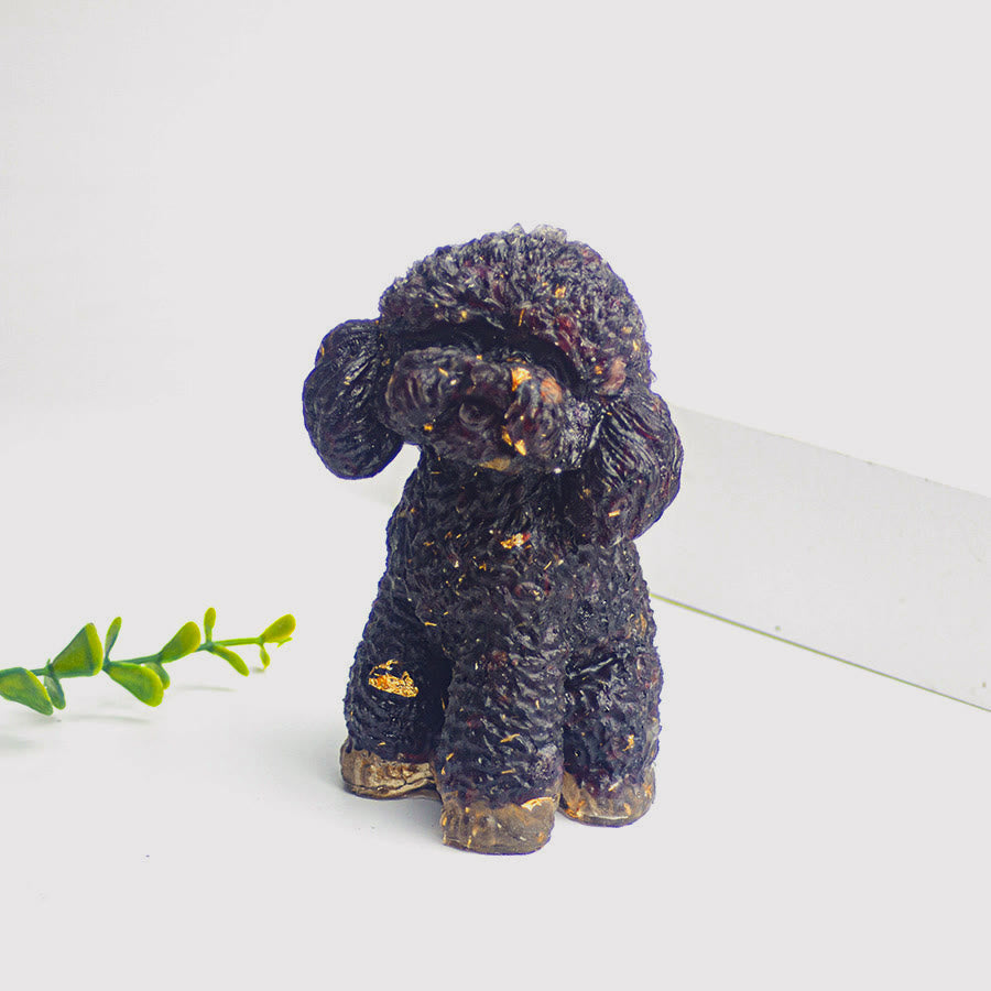 Decorazione in pietra preziosa naturale Olivenorma Crystal Poodle