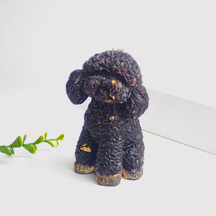 Decorazione in pietra preziosa naturale Olivenorma Crystal Poodle