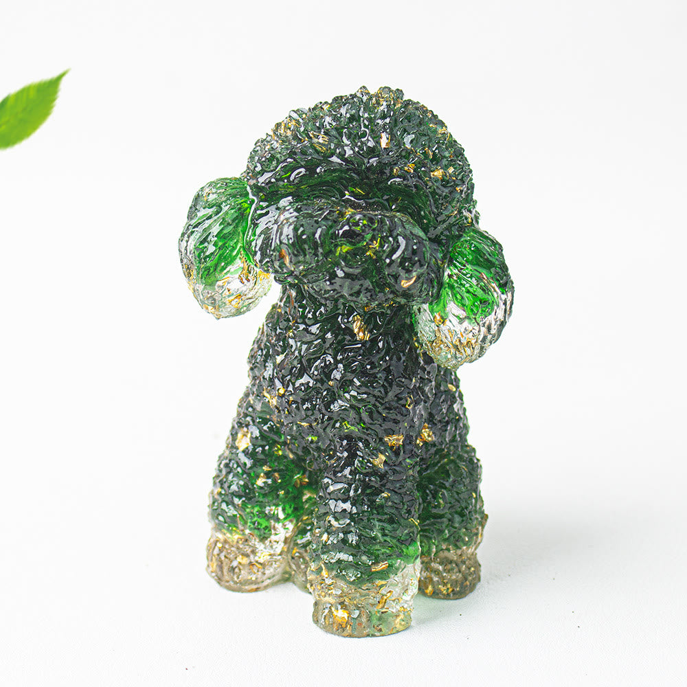 Decorazione in pietra preziosa naturale Olivenorma Crystal Poodle