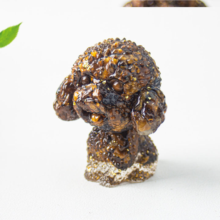 Ghiaia di cristallo Olivenorma Epoxy Decorazione di pietre preziose con barboncino carino