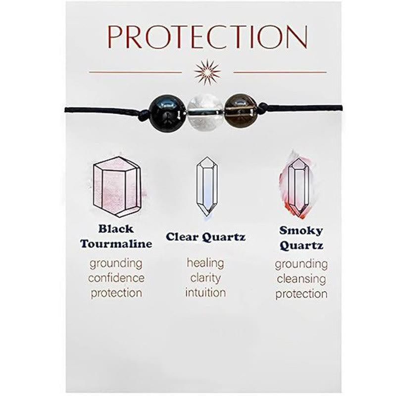 Olivenorma 9 pezzi Braccialetto dei desideri yoga con cristalli curativi in ​​pietra naturale - Protezione - image 7