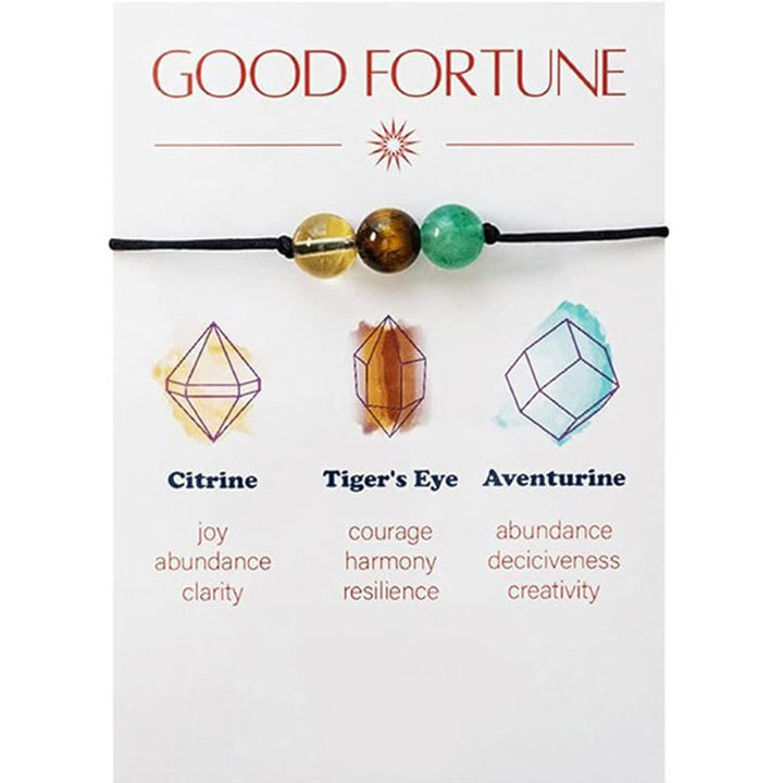 Olivenorma 9 pezzi Braccialetto dei desideri yoga con cristalli curativi in ​​pietra naturale - Buona fortuna 2 - image 4