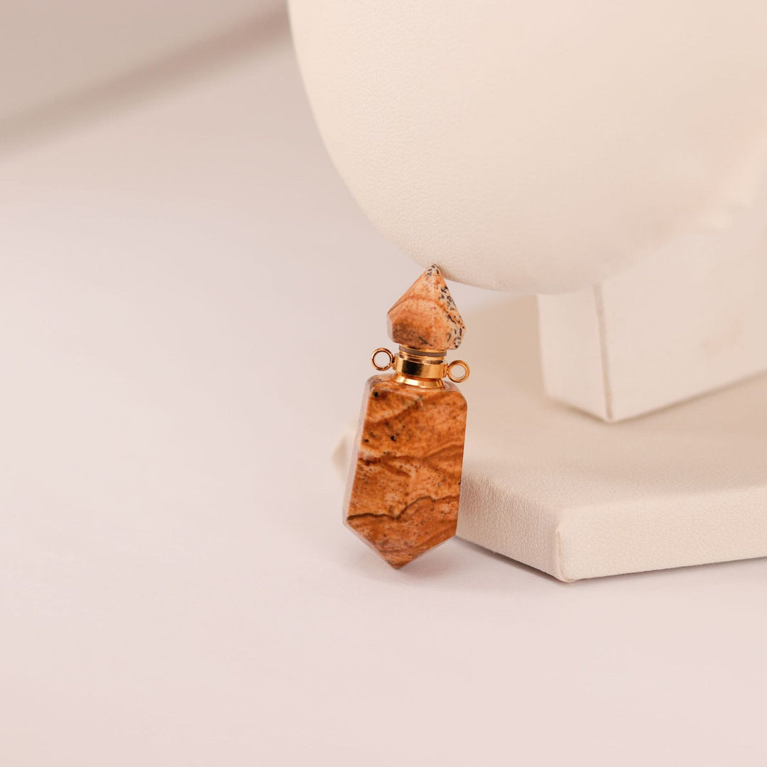 Olivenorma Collana con diffusore di oli essenziali a colonna esagonale