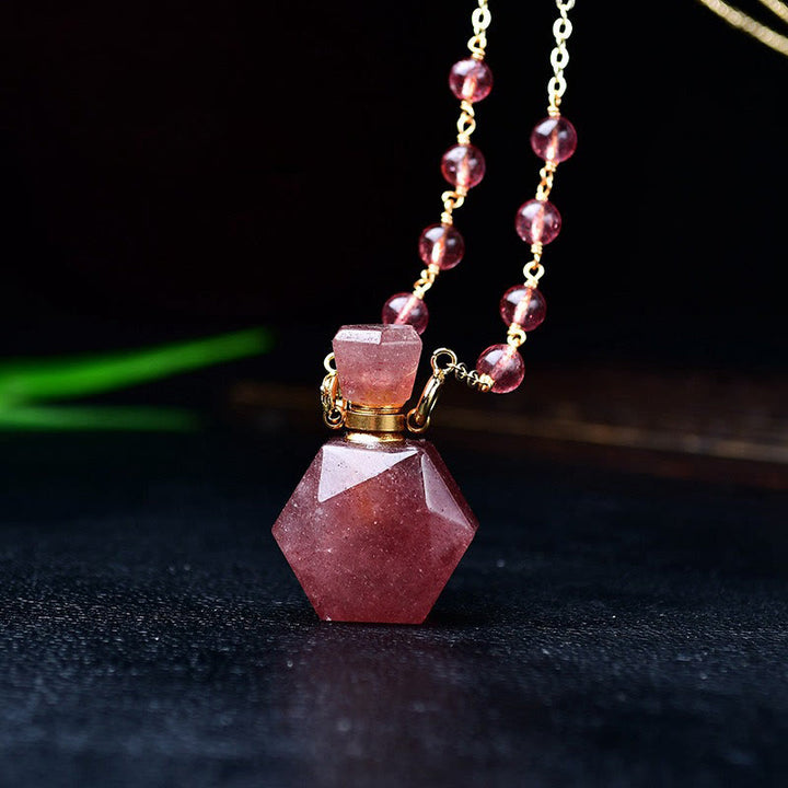 Collana con diffusore di oli essenziali in pietra naturale Olivenorma