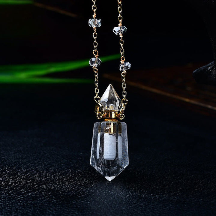 Collana con diffusore di oli essenziali in pietra naturale Olivenorma