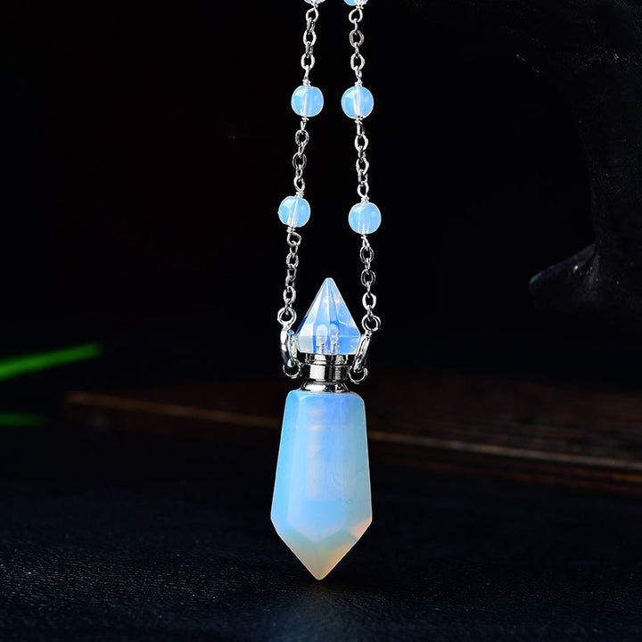 Collana con diffusore di oli essenziali in pietra naturale Olivenorma