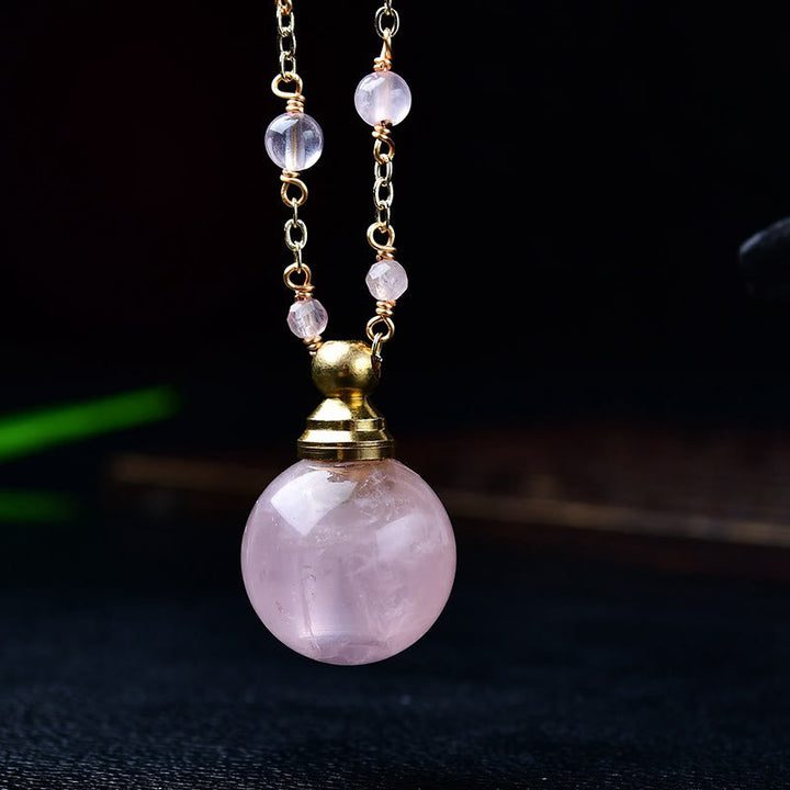 Collana con diffusore di oli essenziali in pietra naturale Olivenorma