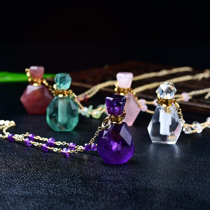 Collana con diffusore di oli essenziali in pietra naturale Olivenorma