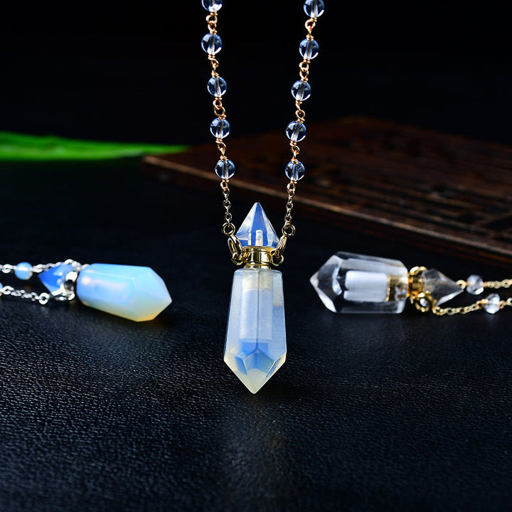 Collana con diffusore di oli essenziali in pietra naturale Olivenorma