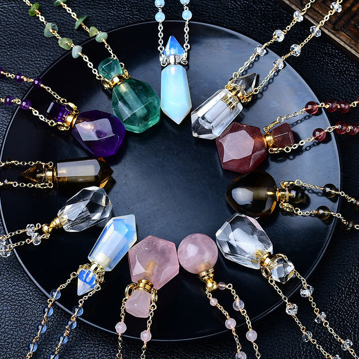 Collana con diffusore di oli essenziali in pietra naturale Olivenorma