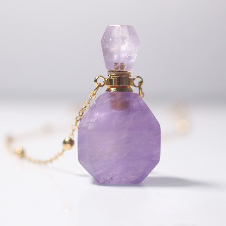 Collana con diffusore di olio essenziale Olivenorma Ametista