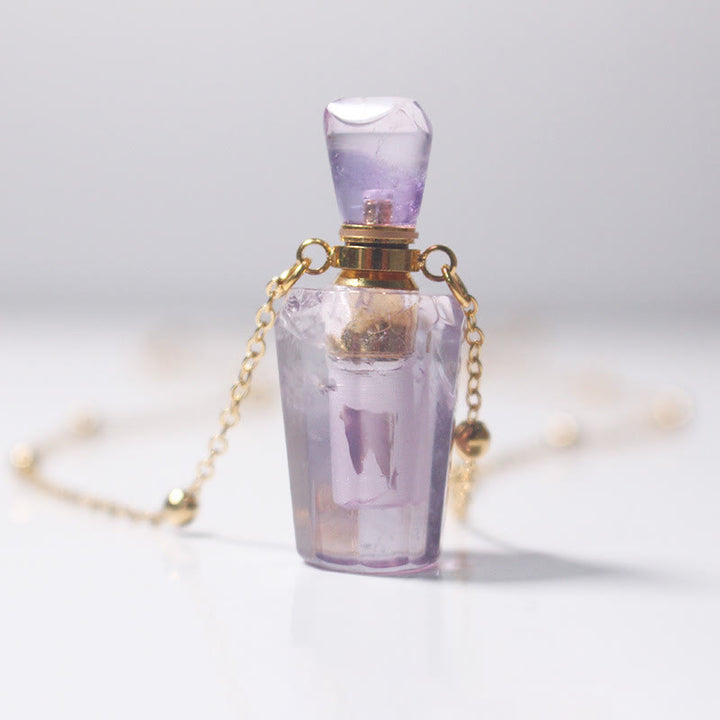 Collana con diffusore di olio essenziale Olivenorma Ametista