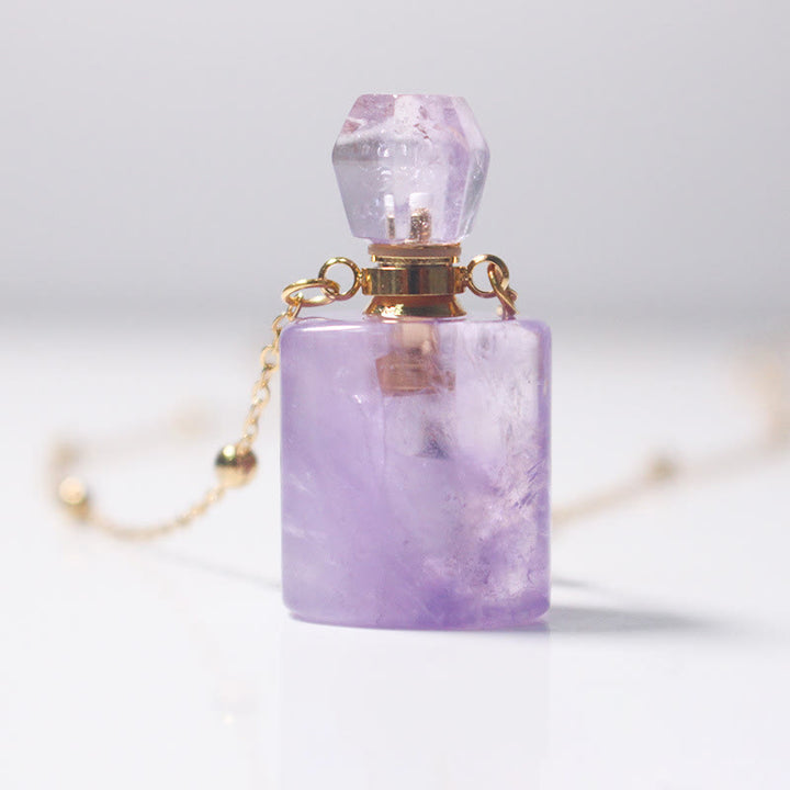 Collana con diffusore di olio essenziale Olivenorma Ametista