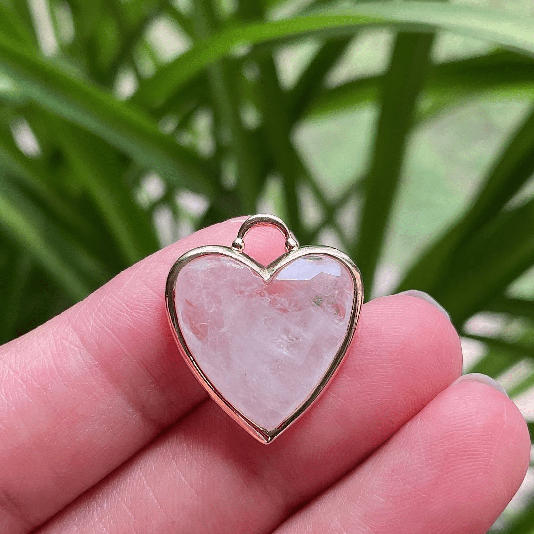 Collana in acciaio inossidabile con ciondolo a forma di cuore in cristallo Olivenorma