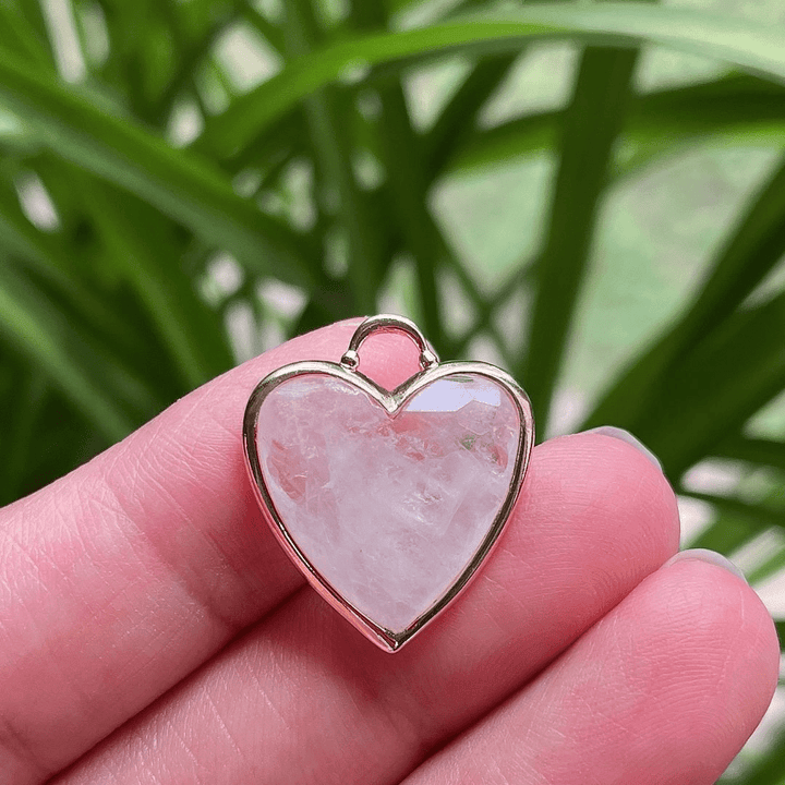 Collana in acciaio inossidabile con ciondolo a forma di cuore in cristallo Olivenorma