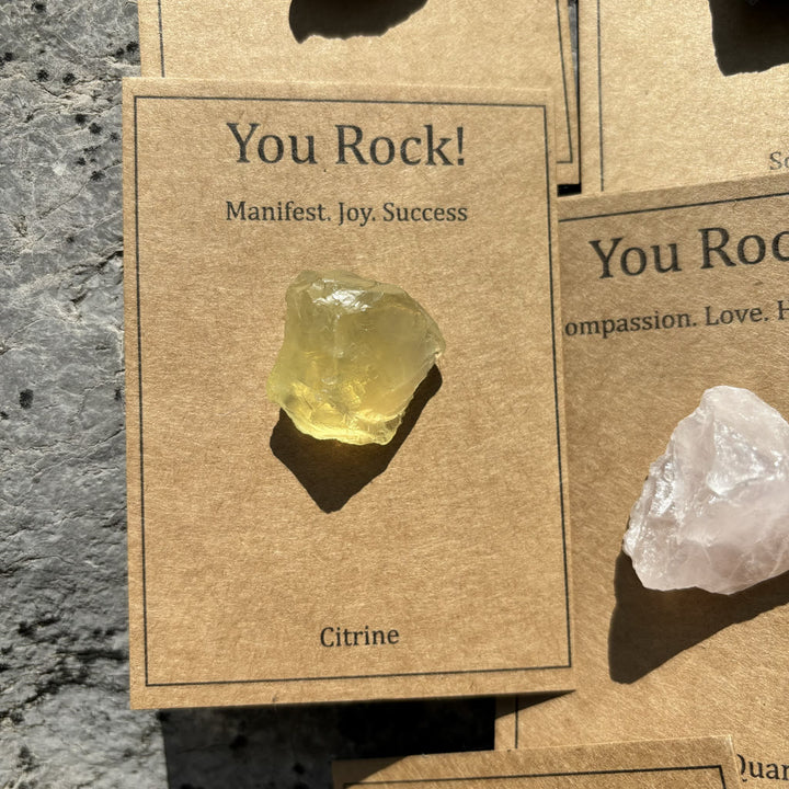 Olivenorma "You Rock" Card Regalo in pietra naturale Pietra naturale