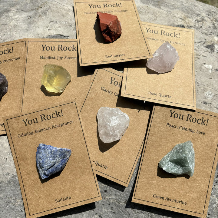 Olivenorma "You Rock" Card Regalo in pietra naturale Pietra naturale