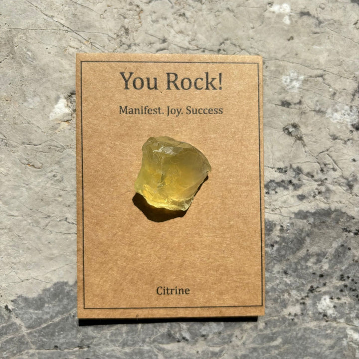Olivenorma "You Rock" Card Regalo in pietra naturale Pietra naturale