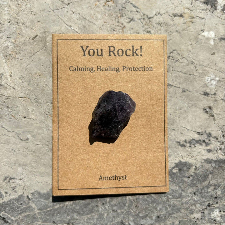Olivenorma "You Rock" Card Regalo in pietra naturale Pietra naturale