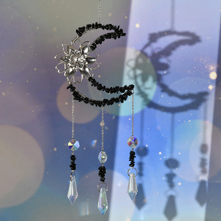 Olivenorma Natural Ghiaia Moon Lotus Wind Chime