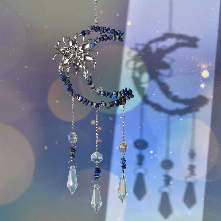 Olivenorma Natural Ghiaia Moon Lotus Wind Chime