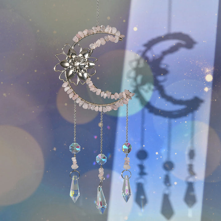 Olivenorma Natural Ghiaia Moon Lotus Wind Chime