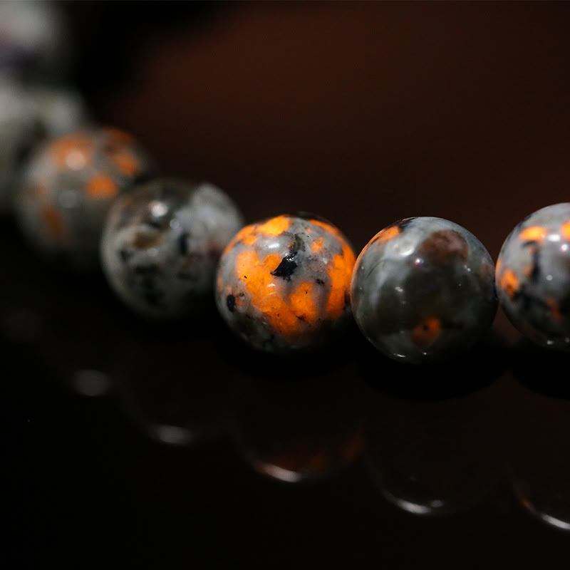 Bracciale Olivenorma in perline Yooperlite naturali da 6-12 mm