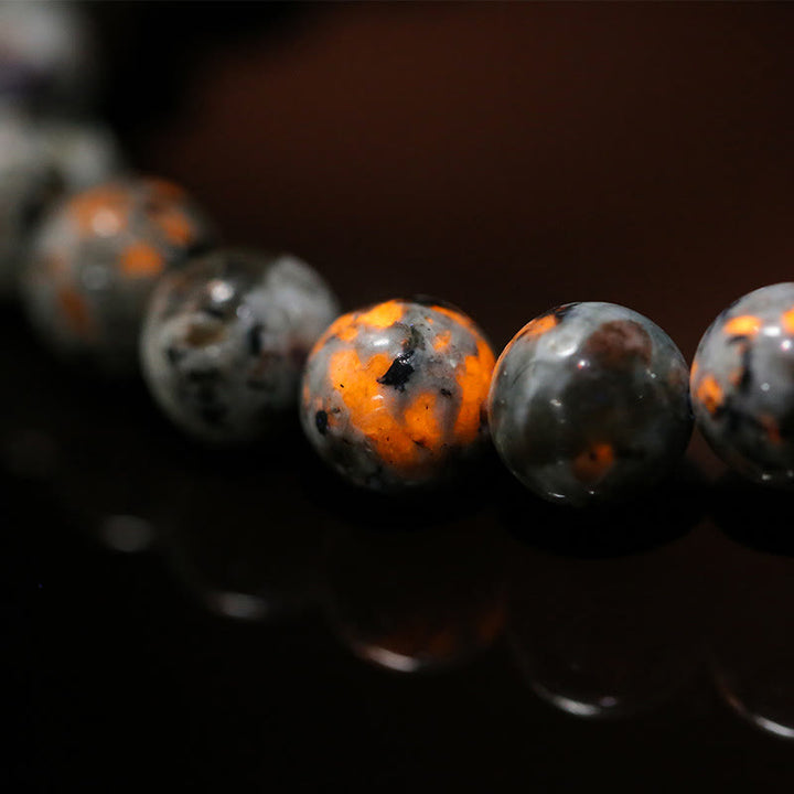 Bracciale Olivenorma in perline Yooperlite naturali da 6-12 mm