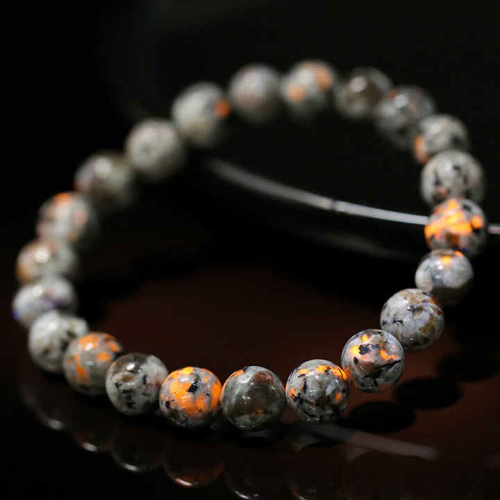 Bracciale Olivenorma in perline Yooperlite naturali da 6-12 mm
