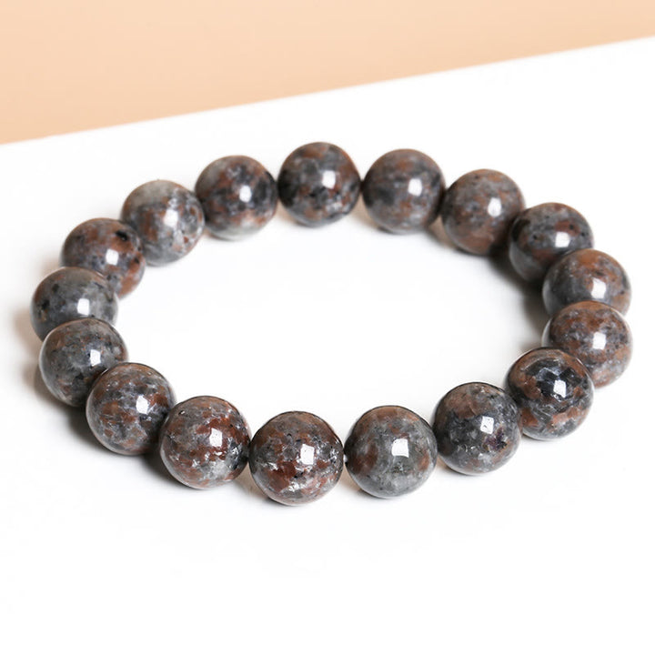 Bracciale Olivenorma in perline Yooperlite naturali da 6-12 mm
