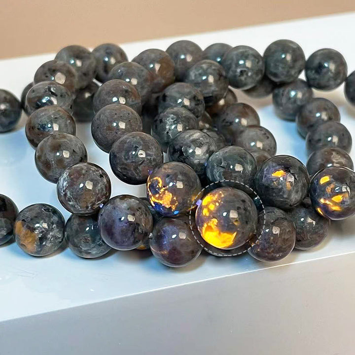 Bracciale Olivenorma in perline Yooperlite naturali da 6-12 mm