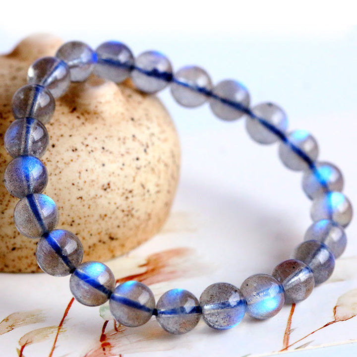 Bracciale con perline di labradorite naturale Olivenorma 4-7A