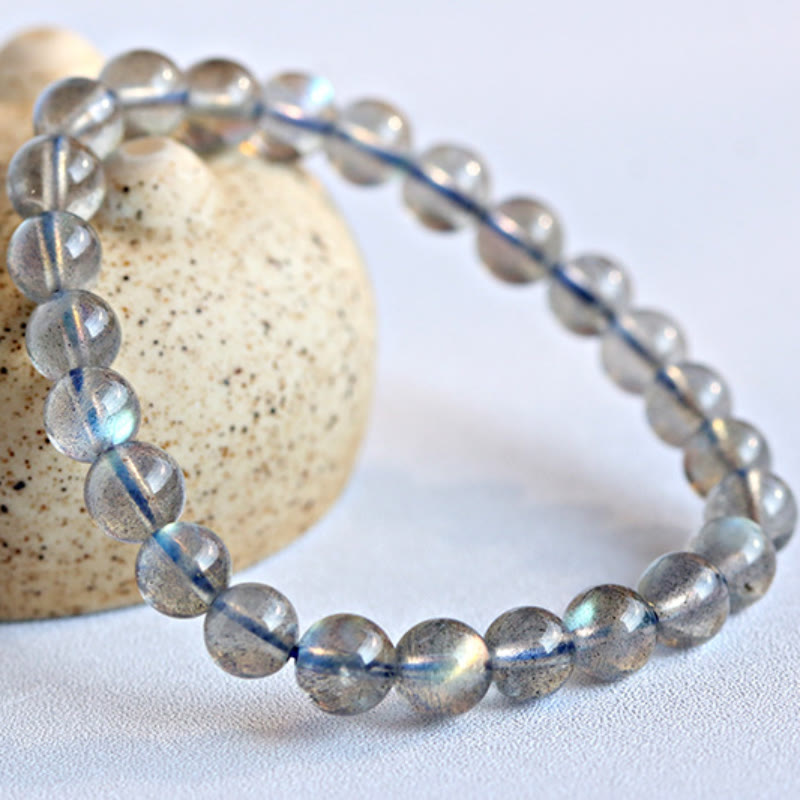 Bracciale con perline di labradorite naturale Olivenorma 4-7A