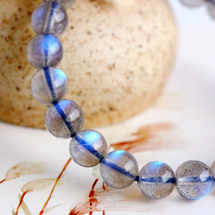 Bracciale con perline di labradorite naturale Olivenorma 4-7A