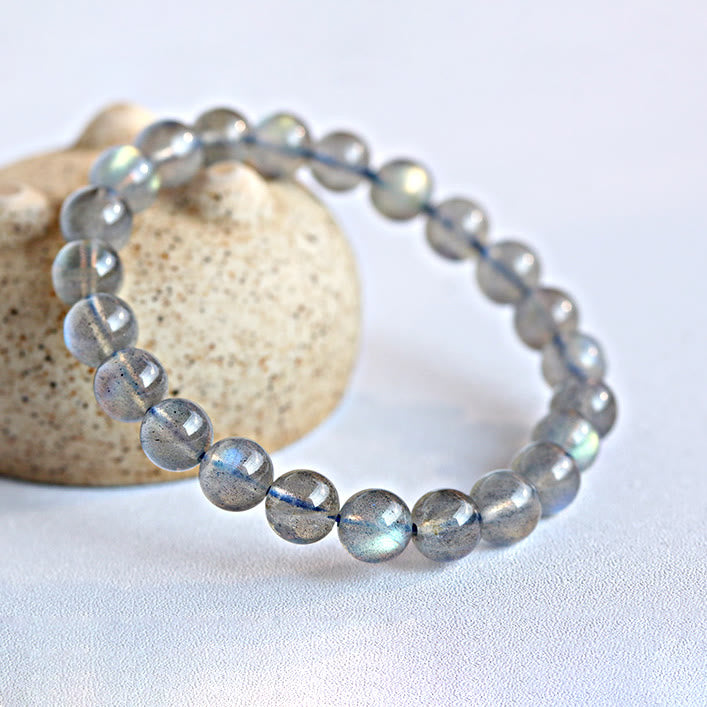 Bracciale con perline di labradorite naturale Olivenorma 4-7A