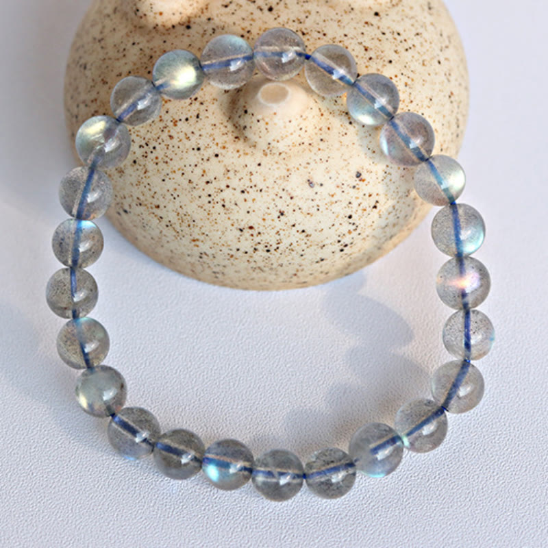 Bracciale con perline di labradorite naturale Olivenorma 4-7A