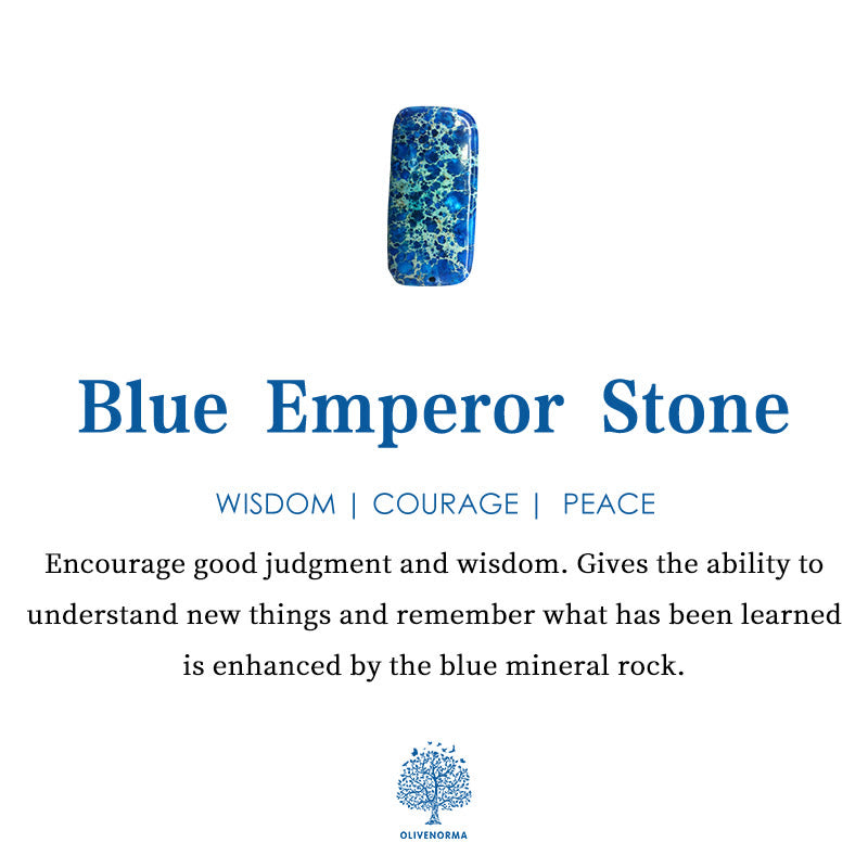 Braccialetto Olivenorma Emperor Stone con perline in stile bohémien e viso largo