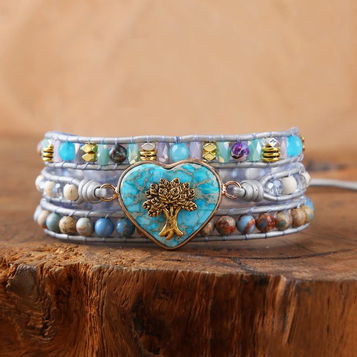 Bracciale Olivenorma Agalmatolite Emperor Stone Albero della vita