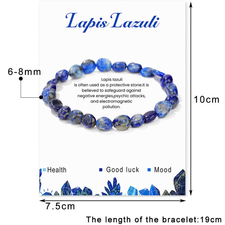 Bracciale Olivenorma con perline di cristallo irregolari naturali da 6-8 mm