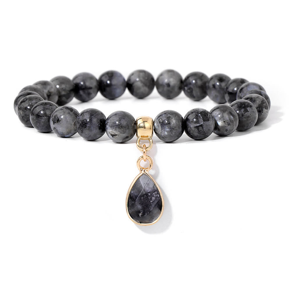 Bracciale Olivenorma con perline di cristallo irregolari naturali da 8 mm