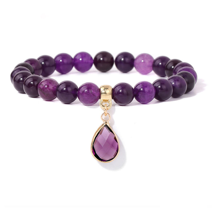 Bracciale Olivenorma con perline di cristallo irregolari naturali da 8 mm