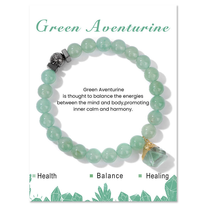 Bracciale con ciondolo in pietra lavica naturale Olivenorma