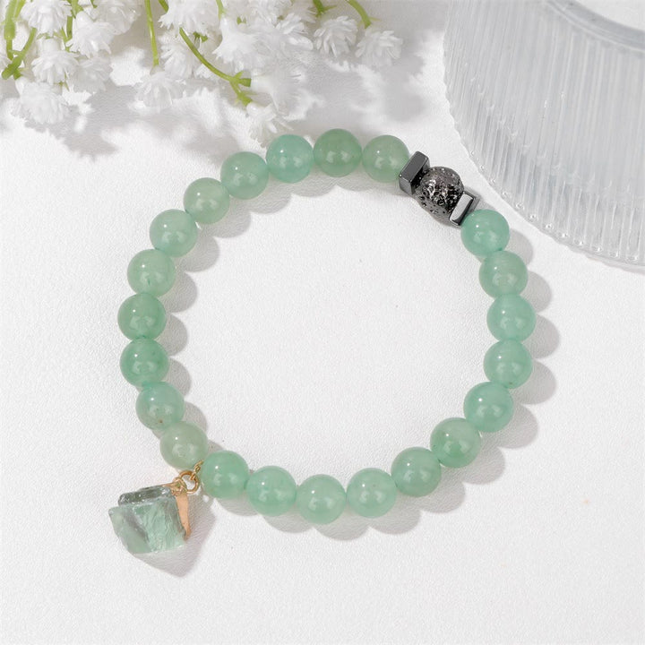 Bracciale con ciondolo in pietra lavica naturale Olivenorma