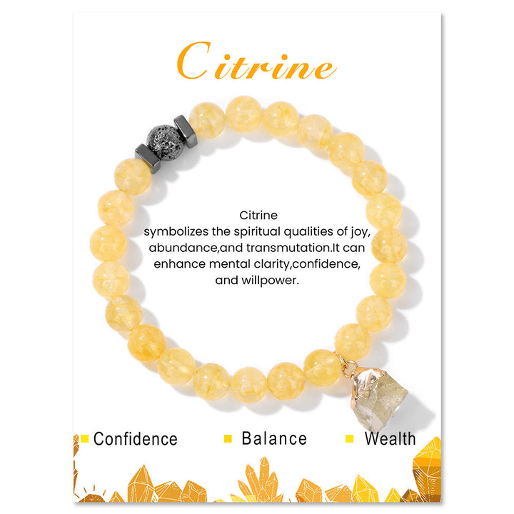 Bracciale con ciondolo in pietra lavica naturale Olivenorma